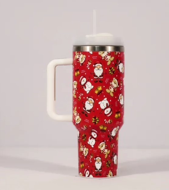 40 oz Christmas Pattern Tumbler