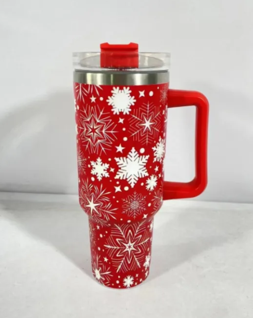 40 oz Christmas Pattern Tumbler